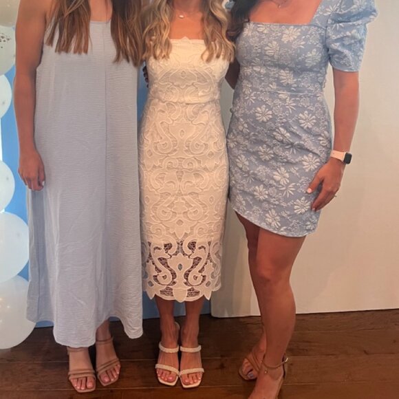 Bardot White Lace Midi Dress Bridal Shower Size XS - Picture 3 of 3